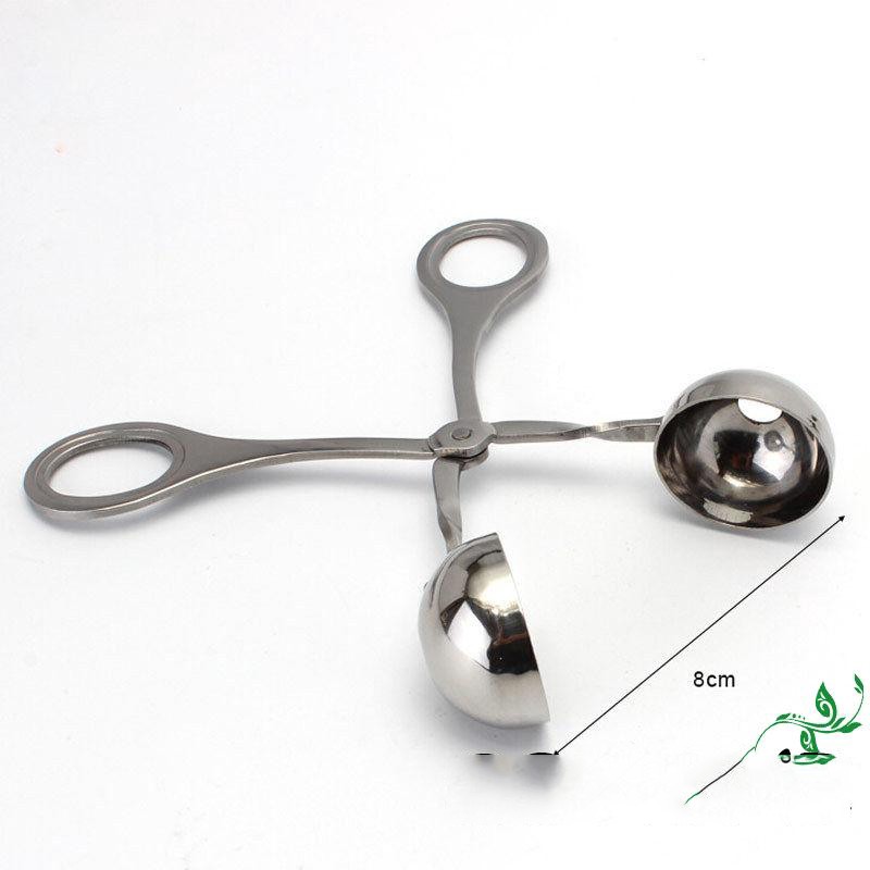 Kẹp tạo hình viên kem thịt viên chiên tròn hoàn hảo - Chất liệu thép không gỉ cao cấp dụng cụ nhà bếp tiện lợi