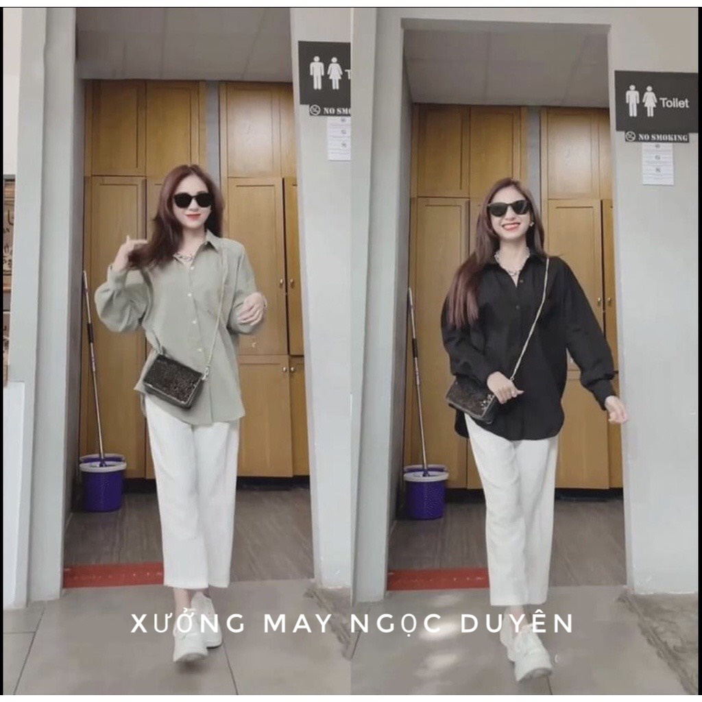 Quần đũi dài nữ ống rộng lưng thun dáng suông đứng cạp chun giả khóa màu đen trắng kem - Vải mát mặc đi chơi biển ở nhà