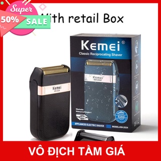 Máy Cạo Râu Khô Kemei KM-2024 Phù Hợp Cho Gia Đình,Các Salon Tóc Chuyên Nghiệp Free ship