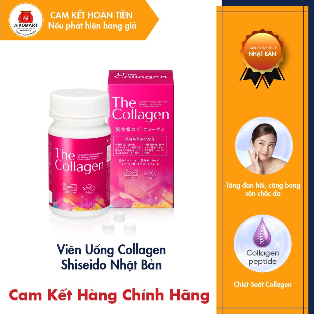 Viên uống the collagen 126 viên Nhật Bản