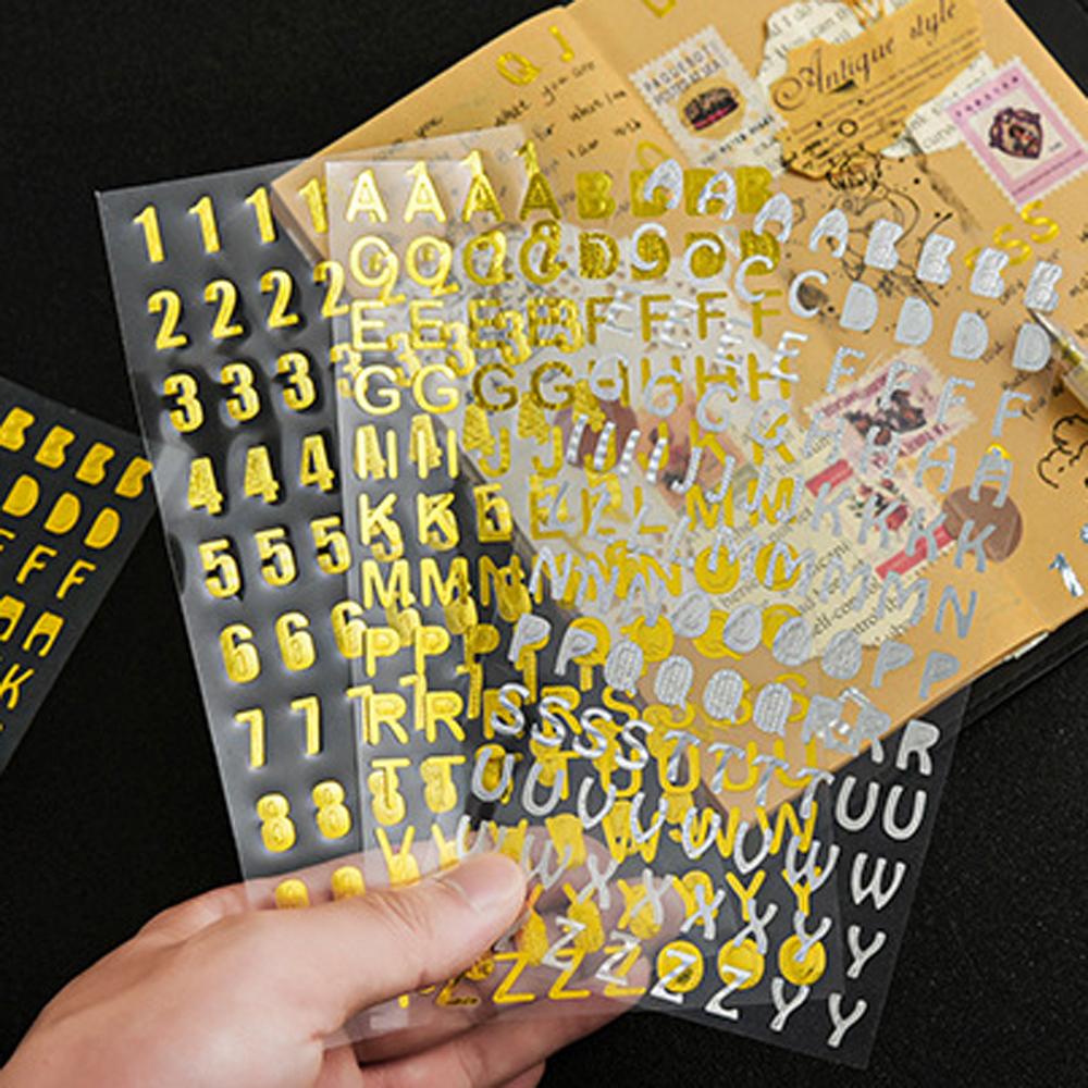 PATRICIA Sticker Dán Trang Trí Sổ Tay DIY Hình Chữ Số Dành Cho Bé Trai Bé Gái
