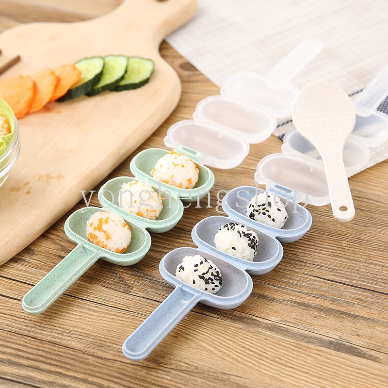 Set 2 Khuôn Làm Cơm Nắm Chống Dính Dễ Thương Cho Bé