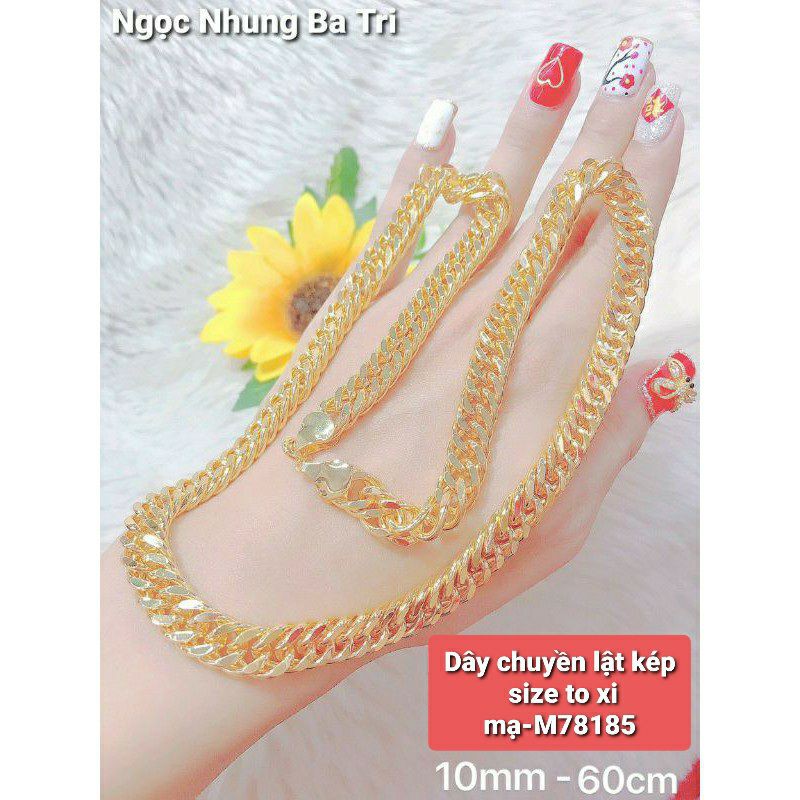 Dây chuyền size to xi mạ-M78