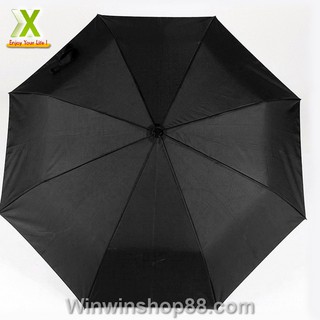 Dù xếp trơn màu đen - Winz.vn
