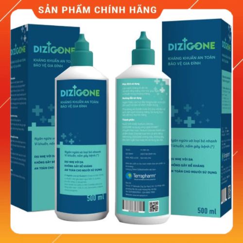 Dizigone 500ml - Kháng khuẩn, tái tạo da non công nghệ mới