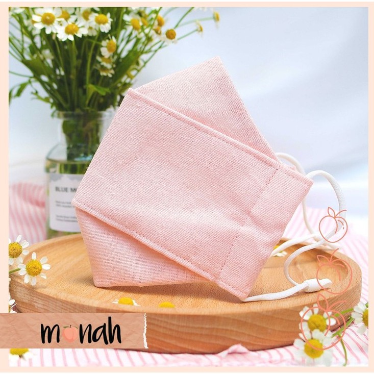Khẩu trang vải kháng khuẩn linen cotton 3 lớp nhiều màu hoa nhí cổ điển dễ thương | BigBuy360 - bigbuy360.vn