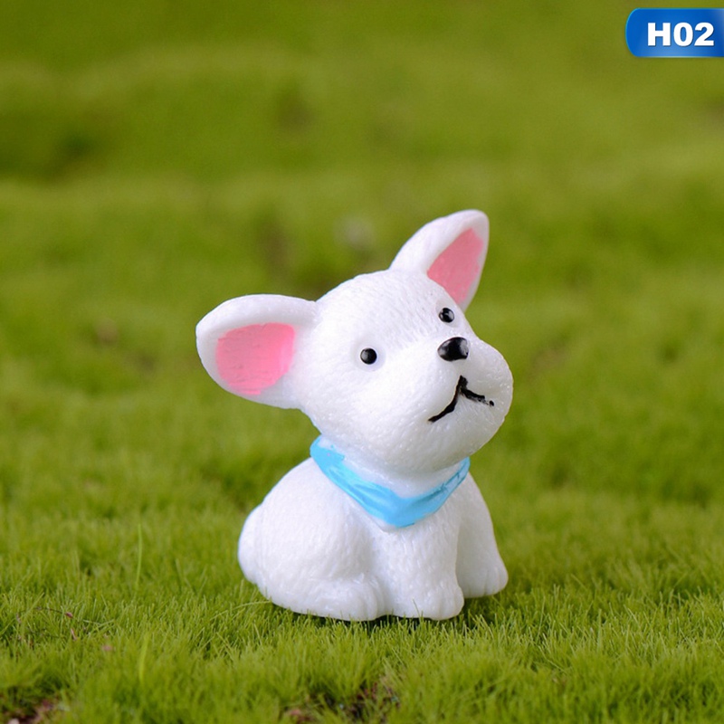 Đồ trang trí chú chó mini bằng nhựa resin dành cho tiểu cảnh