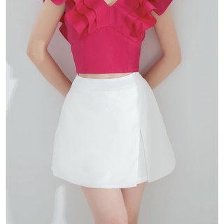  THOSE STUDIOS Chân váy chữ a quần váy nữ trẻ trung và năng động màu trắng ngắn Delia Skirt 