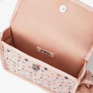 Túi đeo chéo zara hồng