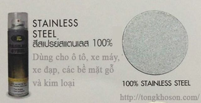 Sơn chống Rỉ Sét tốt mạ Kẽm Stanless Steel- Bosny