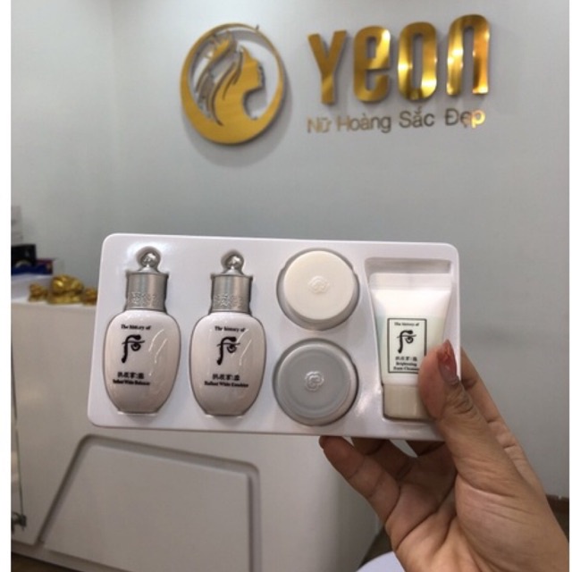 SET WHOO TRẮNG 5 SẢN PHẨM MINI_mờ nám sạm tàn nhang