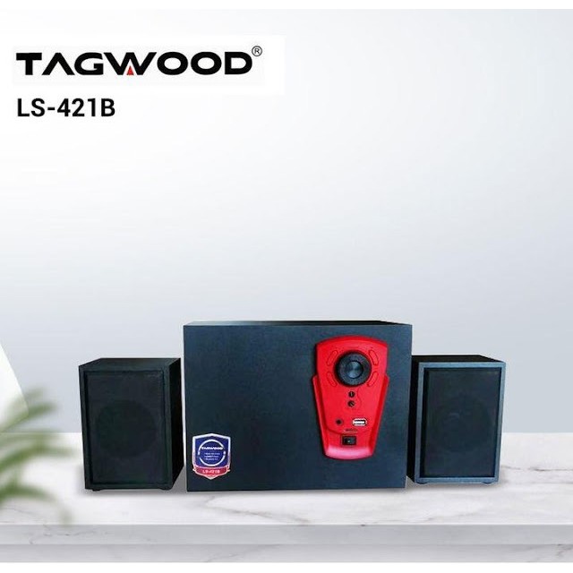 Loa vi tính TAGWOOD LS 421B không dây bluetooth 2 loa treble 1 loa sub,Âm thanh 2.1,Công suất lên đến 30W kèm remote
