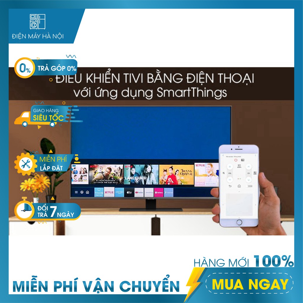 Smart Tivi Samsung 4K QLED 55 inch QA55Q80TA (2020) - Hàng chính hãng (Miến phí vận chuyển HN và HCM)