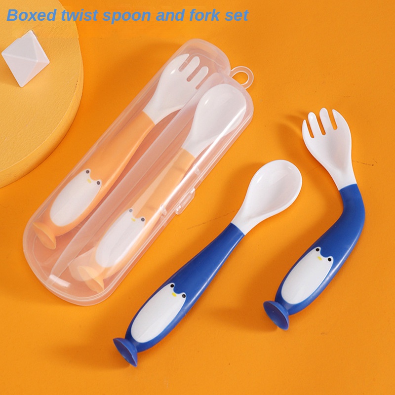 Bộ Muỗng Nĩa Tập Ăn Cho Bé 0-3 Tuổi