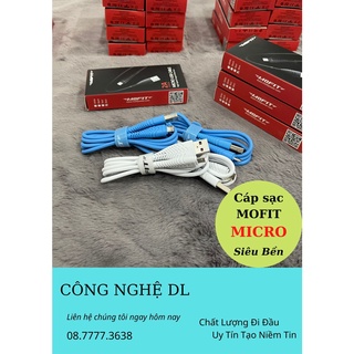 Cáp sạc MOFIT Micro Siêu Bền, Sạc Nhanh Chống Gãy – M1M