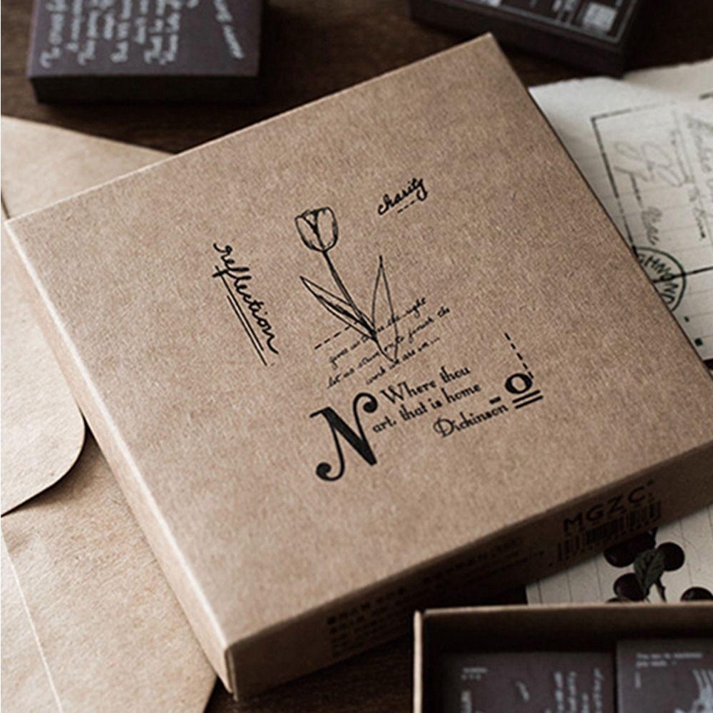 Con Dấu Dập Nổi Hình Vé Máy Bay Trang Trí Nhật Ký DIY