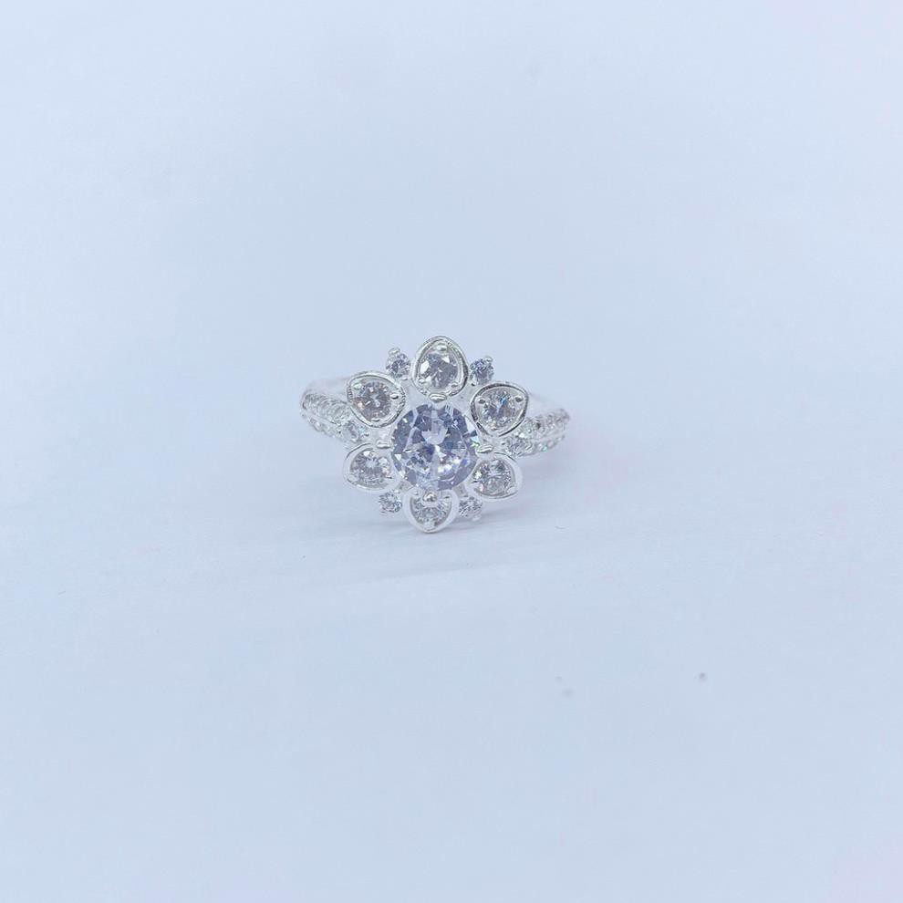 Nhẫn Bạc Nữ ⚜️FREESHIP⚜️ Nhẫn bạc hoa sen quốc hoa