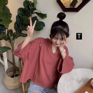 Áo crt thụng trơn rách_Tr2730