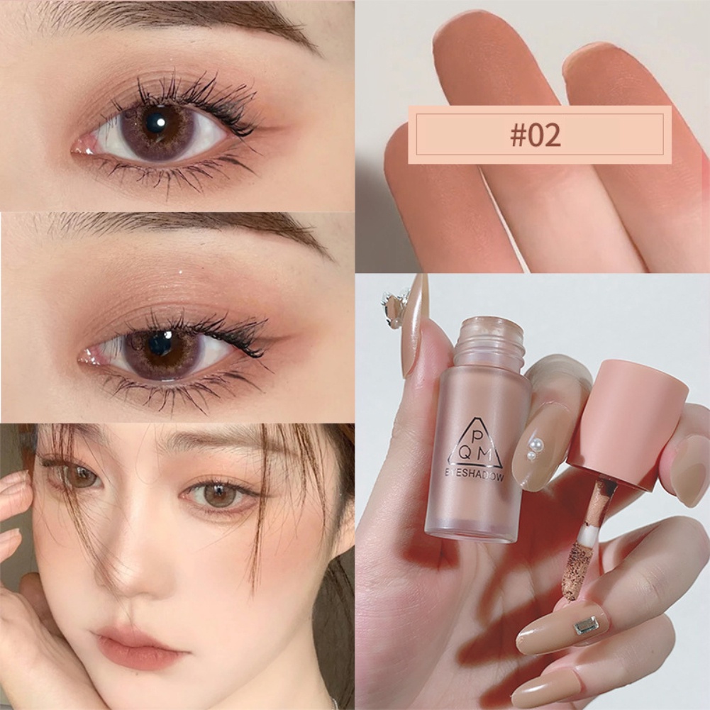 Chứng Khoán sẵn sàng bóng mắt Dạng Lỏng Pachiman Matte Nhung Kem Mịn Đỏ Mặt Chất Lỏng Eyeshadow Khỏa Thân Trà Sữa Blush COD