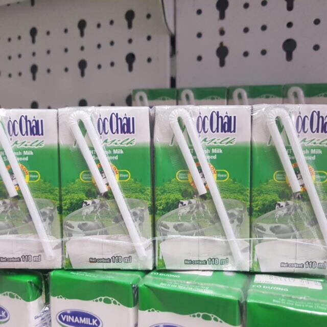 THÙNG 48 HỘP SỮA MỘC CHÂU ĐƯỜNG/DỪA 110ml