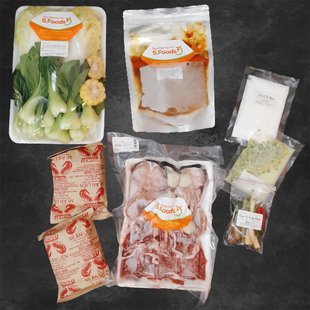 [Ship Hải Phòng] Lẩu Uyên Ương 5Foods - Dành cho 1 - 2 người ăn (set) | BigBuy360 - bigbuy360.vn
