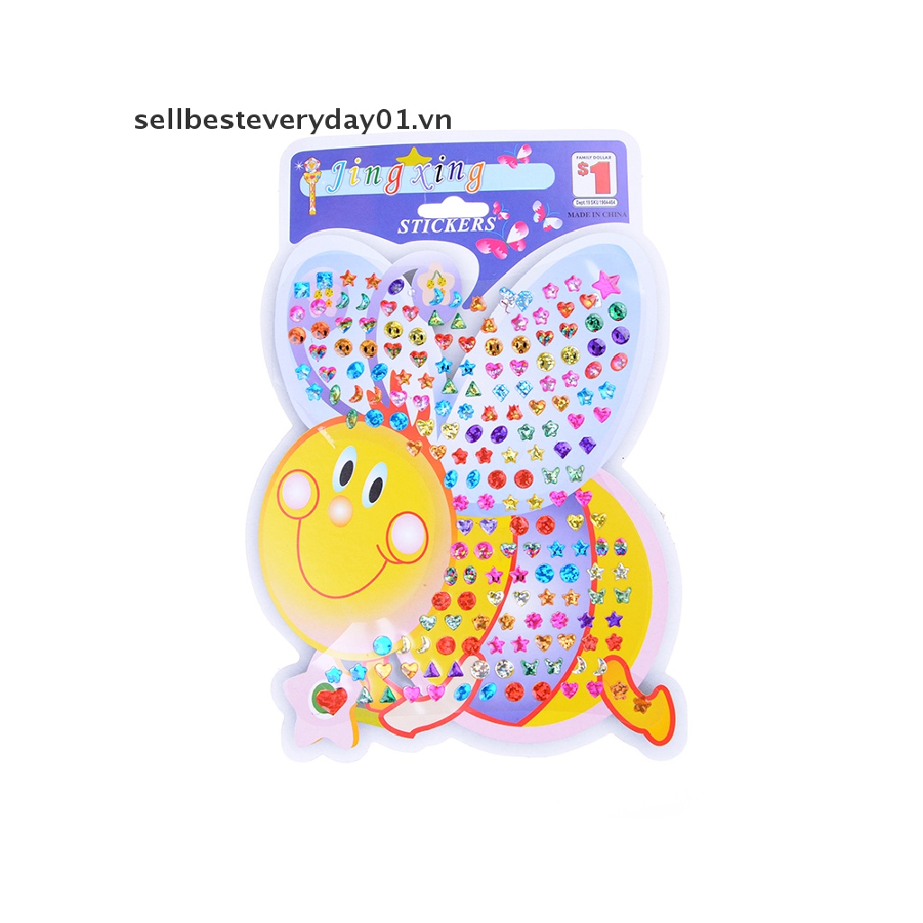 Set 4 Miếng Dán Trang Trí Bông Tai Họa Tiết Hoạt Hình Dễ Thương Cho Bé