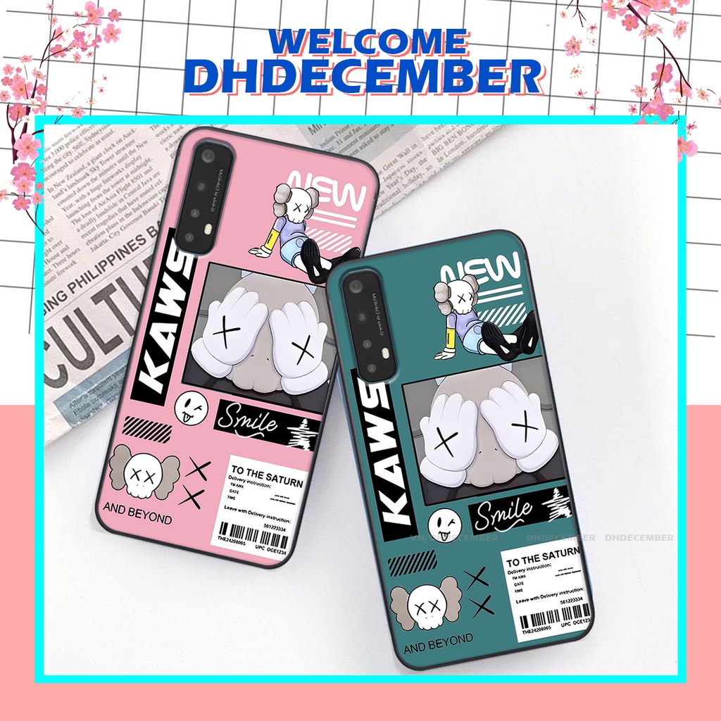 Ốp lưng Realme 7 in hình gấu K@ws, gấu nâu, dor@emon RẺ- ĐẸP- BỀN