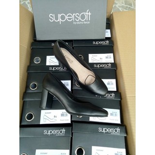 Giày da cao gót đế vuông super.soft xuất Úc