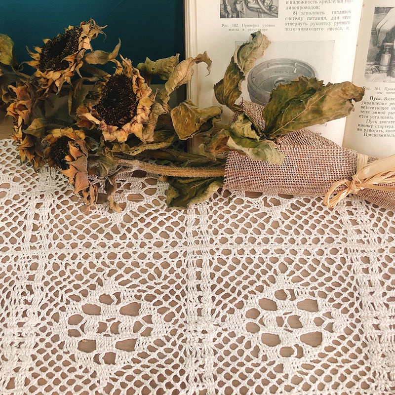 Khăn Trải Bàn Kiểu Ren Retro Độc Đáo Đẹp Mắt