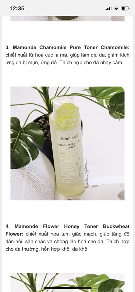[Mẫu mới] Nước hoa hồng Mamonde toner Hàn Quốc | BigBuy360 - bigbuy360.vn