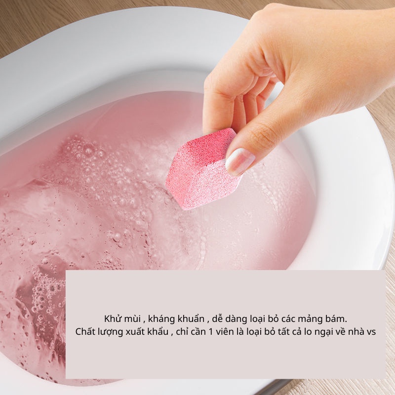 Hộp sủi vệ sinh bồn cầu giữ hương thơm lâu diệt vi khuẩn nhanh chóng 1 hộp 12 viên MIIBOOSHI D1.116