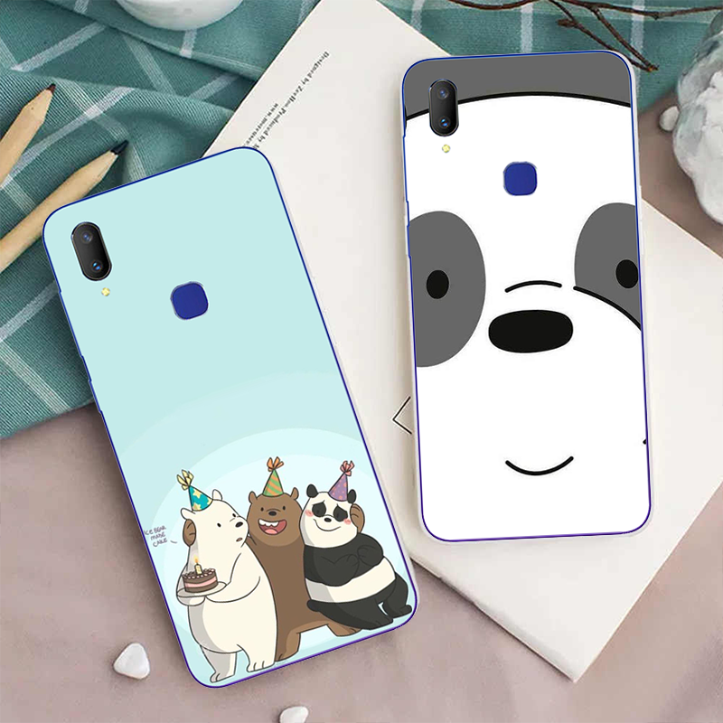 Ốp vivo - Ốp lưng chống sốc vivo V3 Max V5 V5S V7 X9 Y53 Y66 Y69 Y75 Y79 Lite Plus we Bare Bears Silicone Case