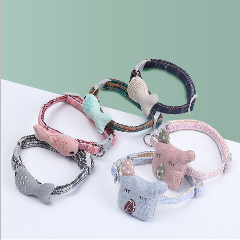 Vòng cổ thú cưng mặt hình cá / gấu Koala dễ thương