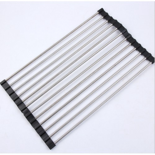 Giá đựng chén dĩa hỗ trợ ráo nước chất liệu thép không gỉ