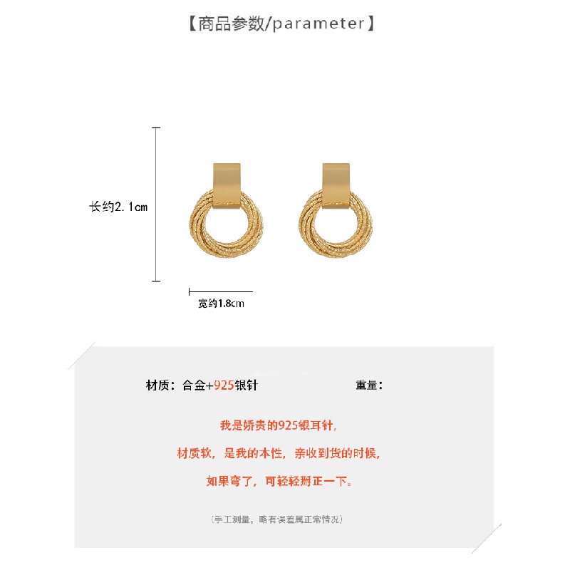 Hoa tai thiết kế thanh lịch phong cách thời trang Âu Mỹ