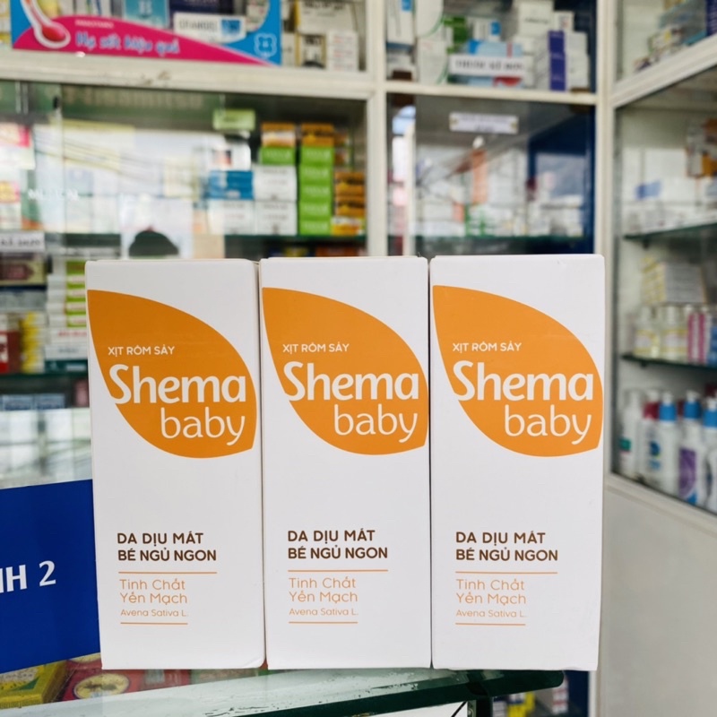 ✅  Xịt rôm sảy Shema baby