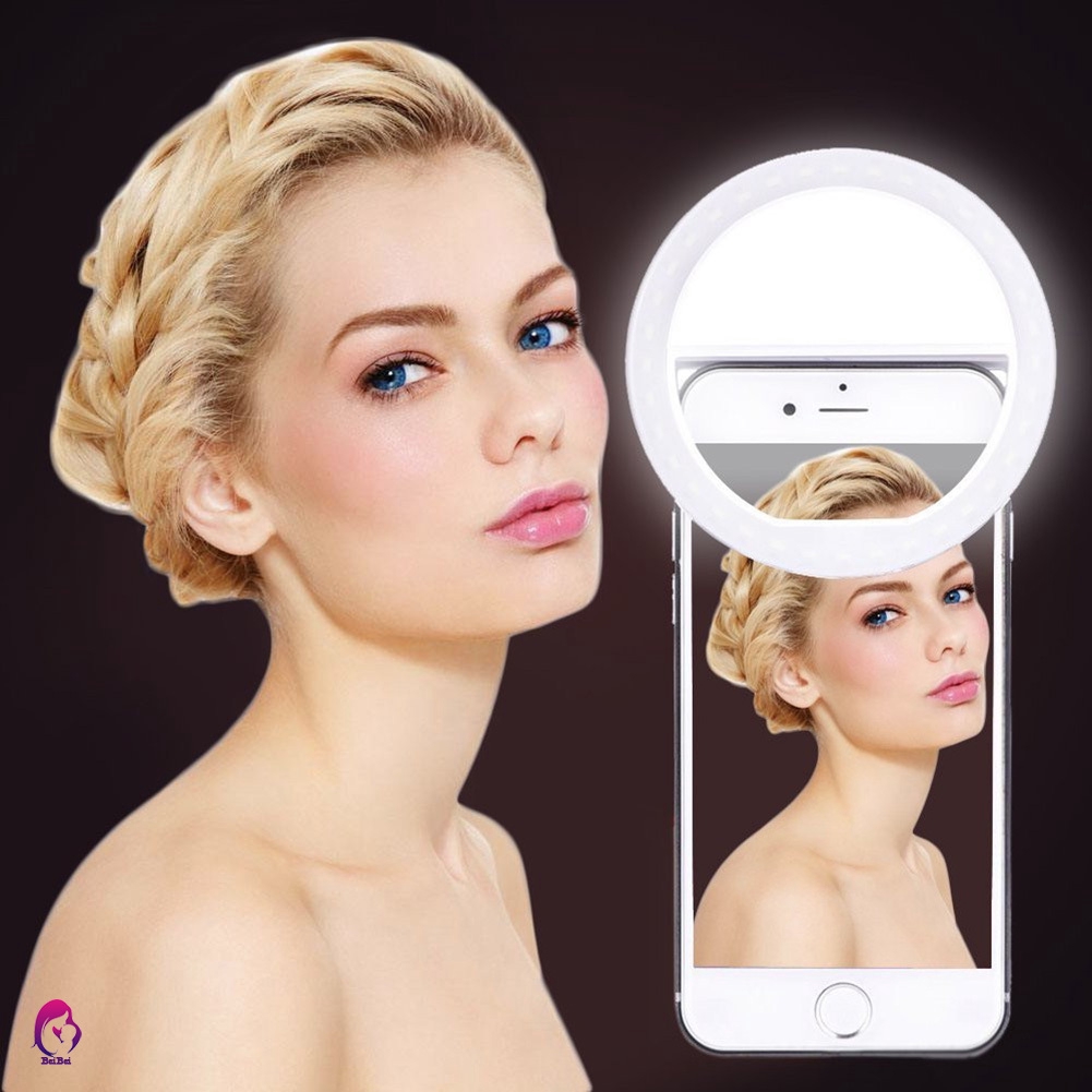 【Hàng mới về】 Portable Flash Led USB Charging Photography Ring Light for Selfie Camera Phone