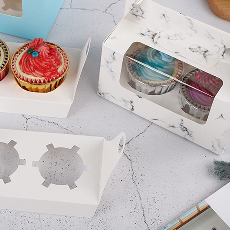 Set 30 Hộp Đựng Bánh Cupcake Trong Suốt Có Thể Mang Đi Tiện Dụng