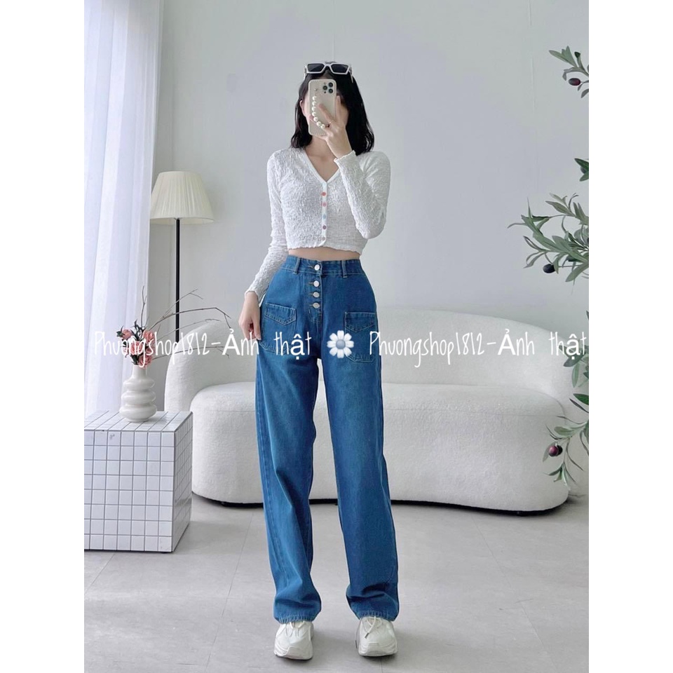Áo Nút Nhìu Màu,Tay Dài Cổ Tim,Chất Vải Bao Loại 1 Nhé [ ảnh thật ]PHUONGSHOP1812