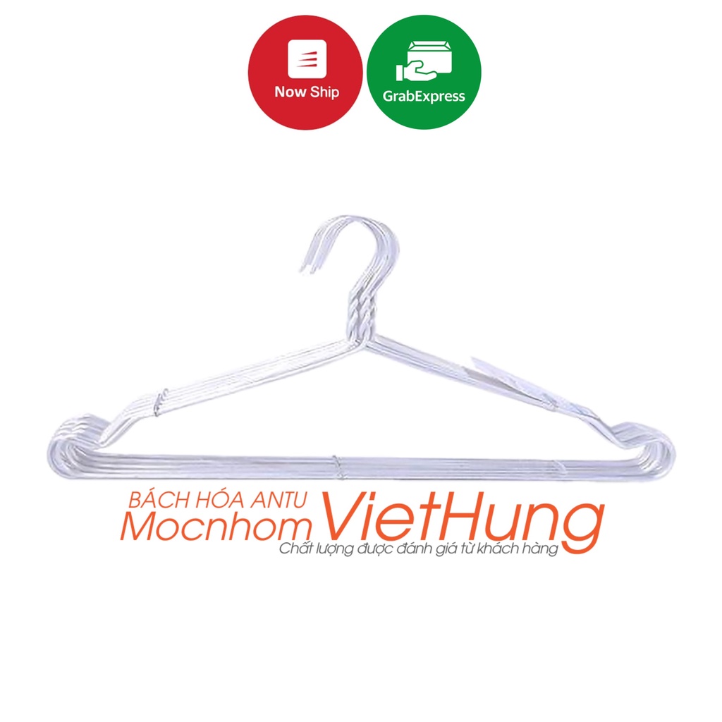 10 Móc treo quần áo người lớn ✅ FREESHIP ✅ Móc nhôm treo quần áo người lớn cao cấp - Việt Hưng