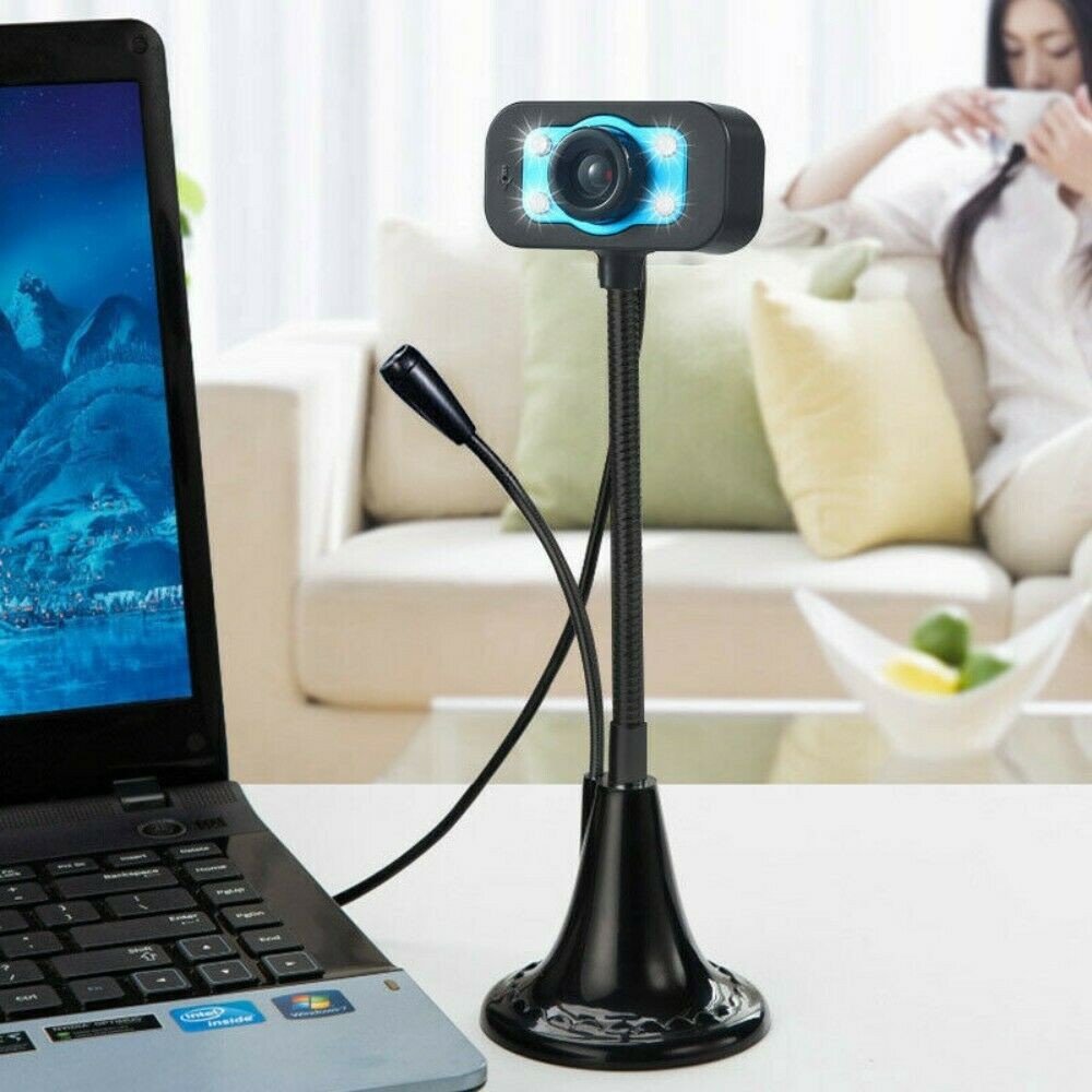 Webcam cao cổ,Webcam máy tính,có mic-Phù hợp học online-live-videocall