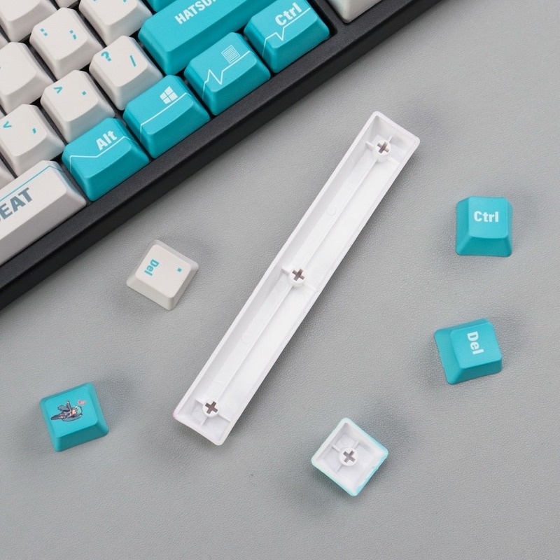 Keycap Hatsune Miku OEM Profile PBT Dye Sub bàn phím cơ bàn phím cơ 124 phím