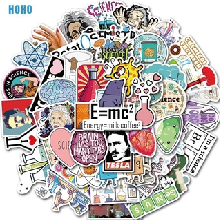 Set 50 Hình Dán Trang Trí Phong Cách Lập Trình Hóa Học Độc Đáo