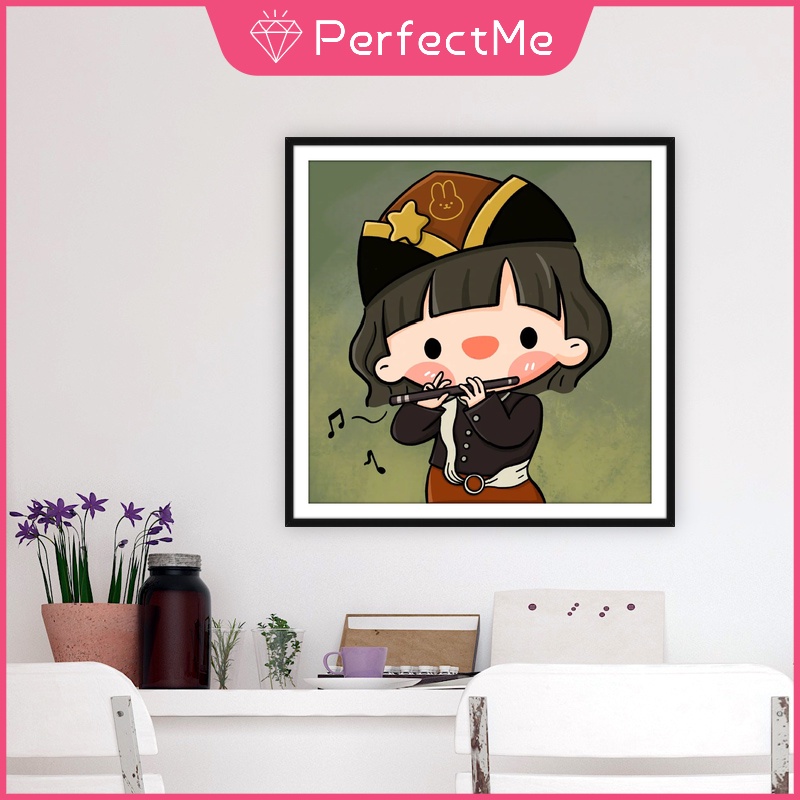 Bộ Tranh Đính Đá 5D Tự Làm 40x40cm Hình Thế Giới Hoạt Hình Trang Trí Nhà Cửa