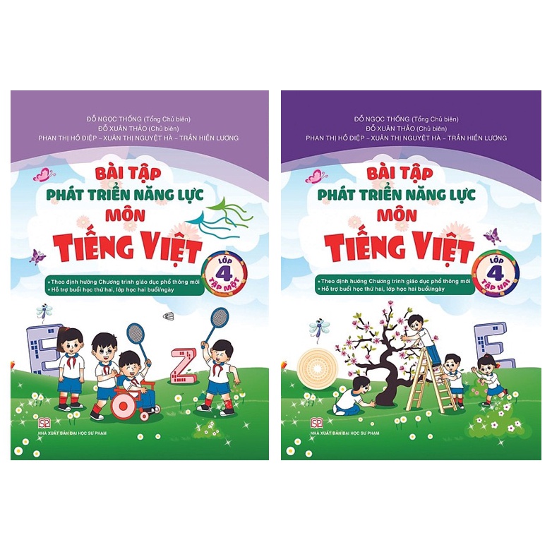 Sách - Combo Bài tập phát triển năng lực môn Tiếng Việt lớp 4