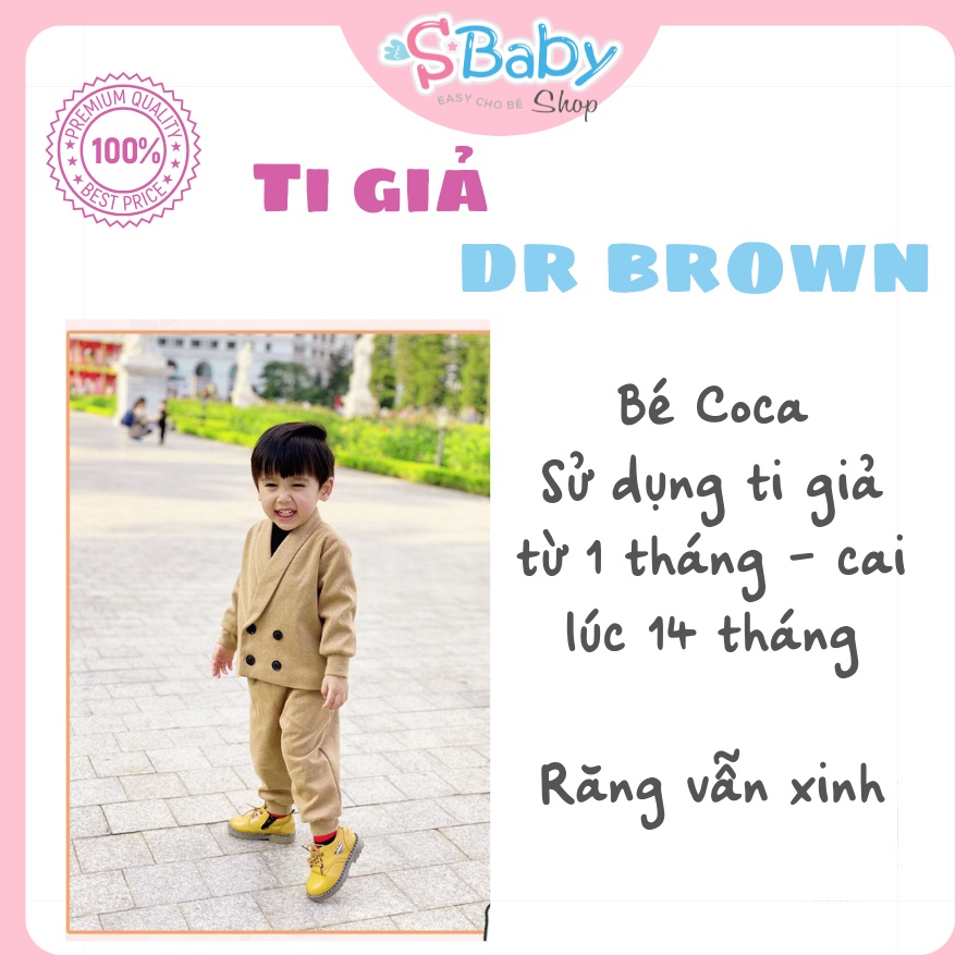 Ti giả Dr Brown's chỉnh nha chính hãng