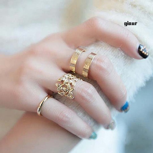 Set 3 Nhẫn Tay Kiểu Dáng Thời Trang Phong Cách Cho Nữ
