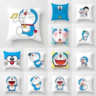 Vỏ Gối Vuông Họa Tiết Doraemon Thiết Kế Dễ Thương