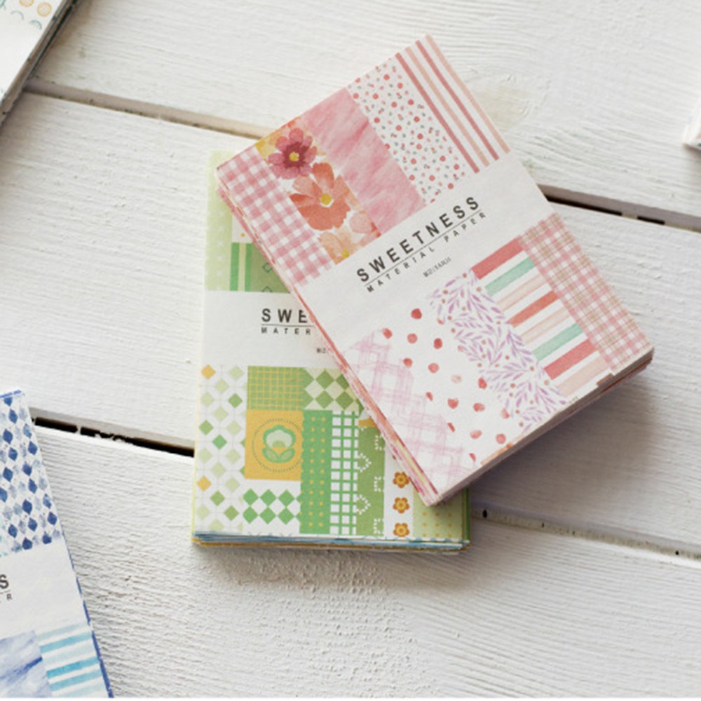 Set 50 Giấy Làm Thiệp Họa Tiết Hình Học Sáng Tạo