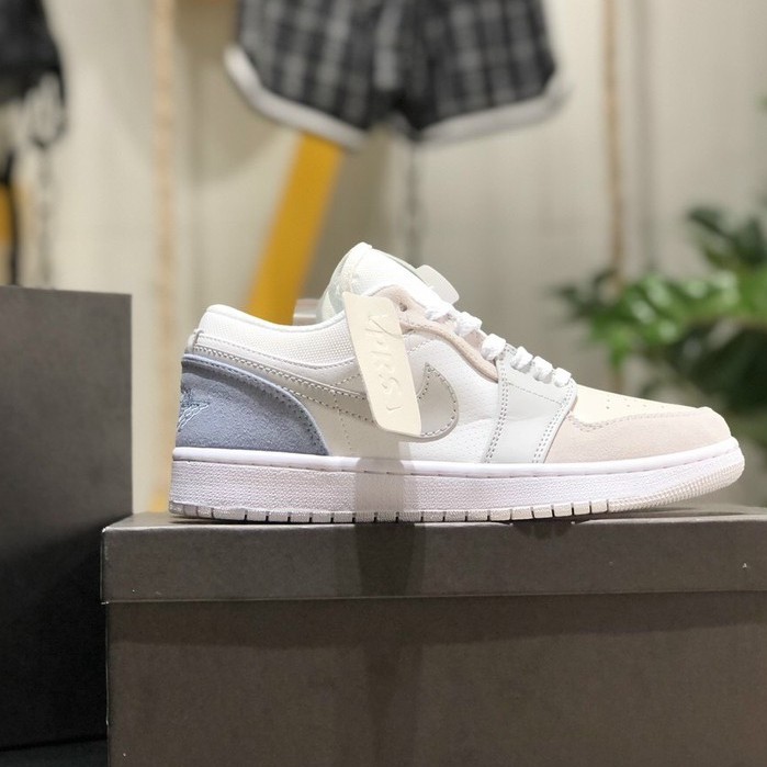 (FREESHIP+HỘP+QUÀ) Giày thể thao AIR JORDAN 1 Low Paris thấp cổ màu xám xanh